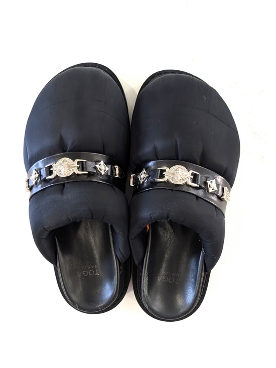Toga Virilis Black Nylon Mules Mens Size 10 44 Western Hardware Portugal AJ1292 main image 6